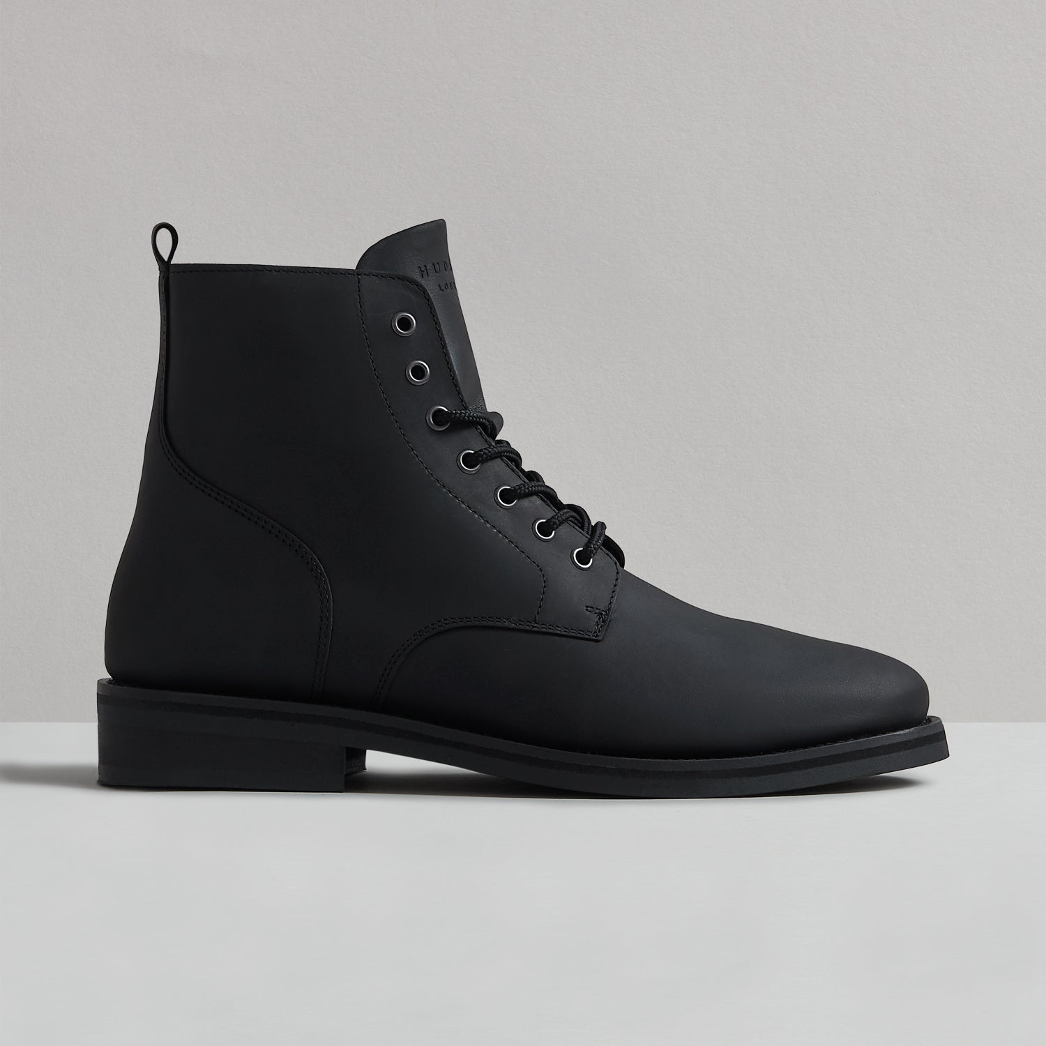 ASPEN BLACK LEATHER BOOT – Hudson London
