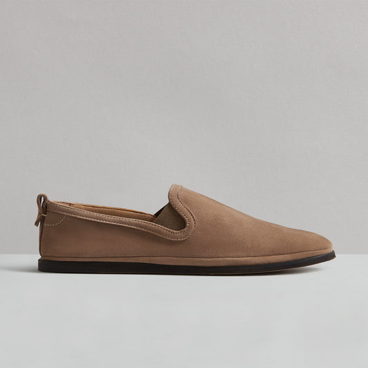 EZRA TAUPE SUEDE LOAFER