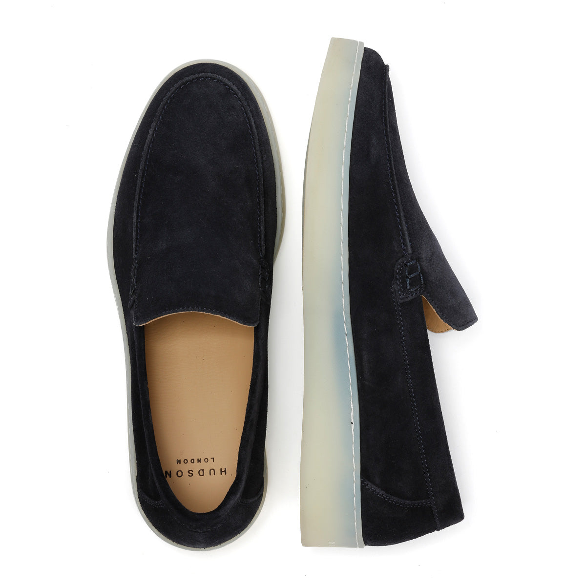 HAWKINS MENS NAVY SUEDE LOAFER