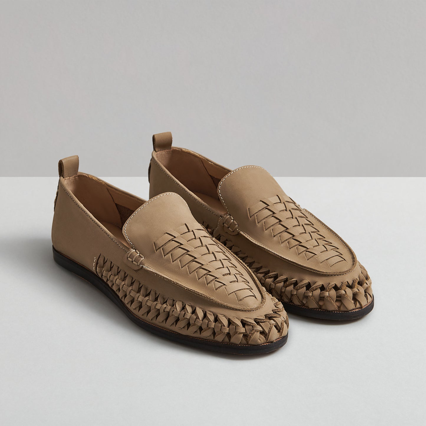 JETTY TAUPE SUEDE LOAFER