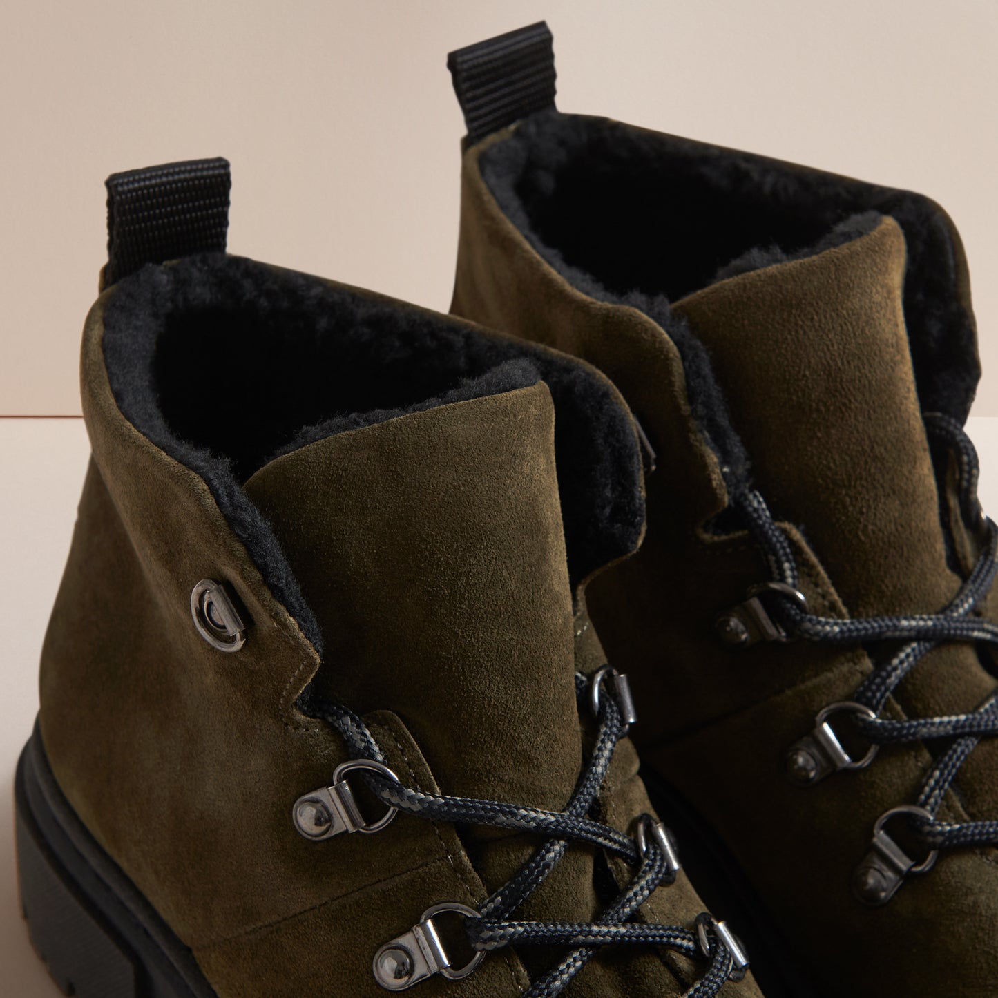 MILLIE KHAKI SUEDE HIKER BOOT