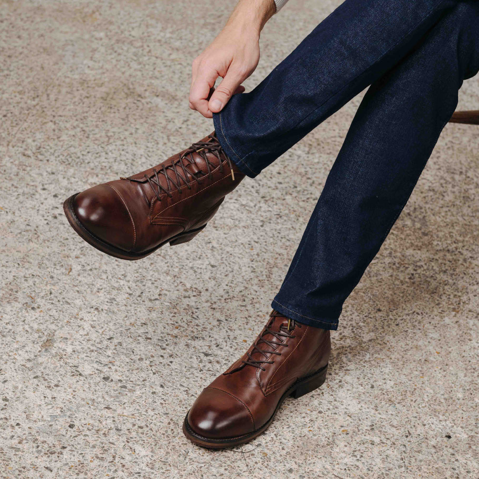 PALMER BROWN DRUM DYE BOOT