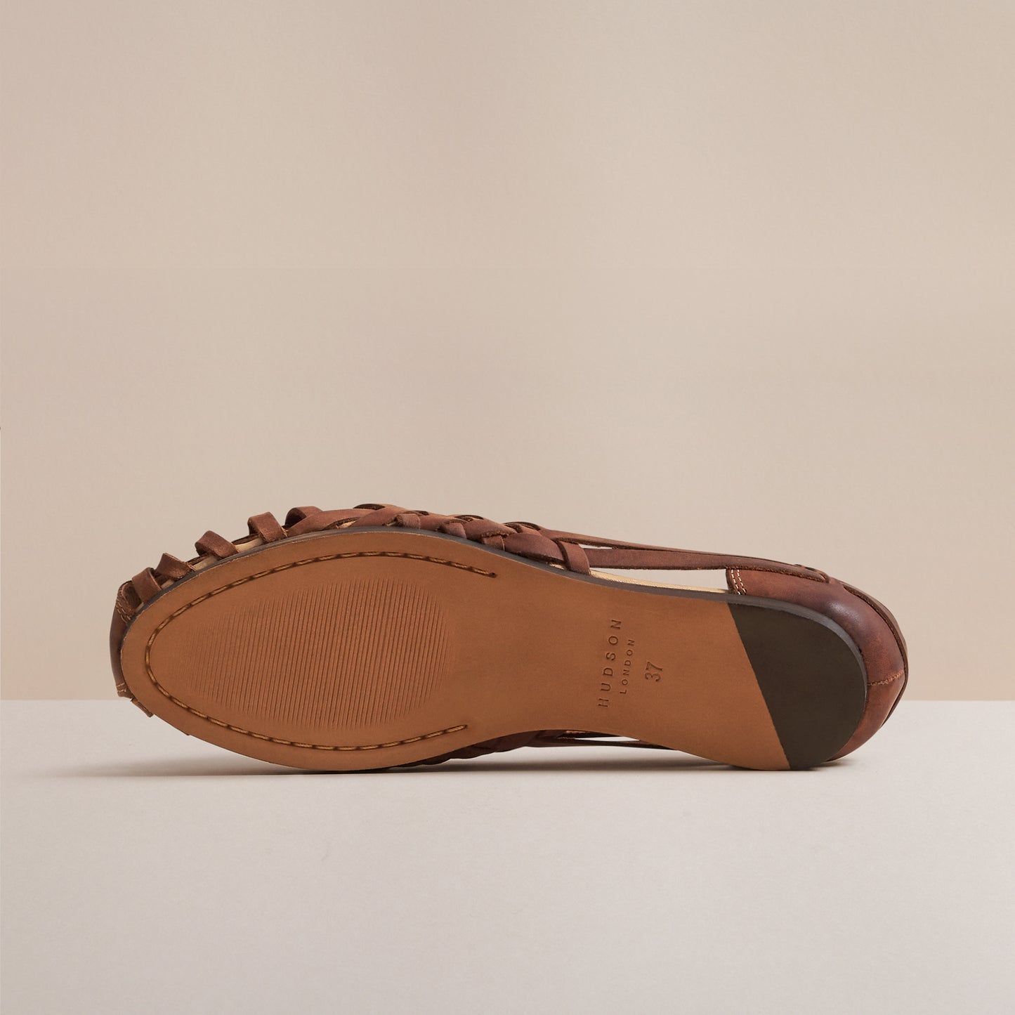 RAFFI TAN LEATHER SANDAL