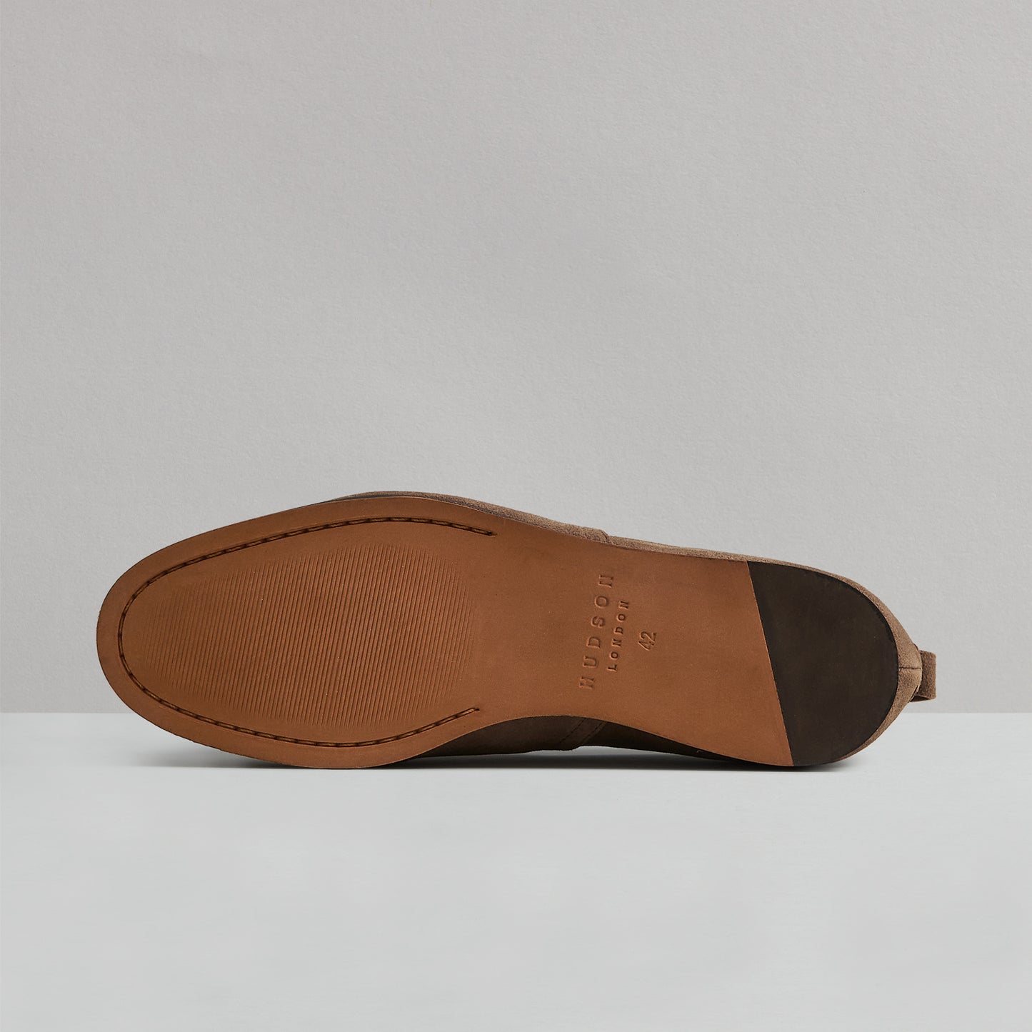 RIGBY MENS KHAKI SUEDE LOAFER