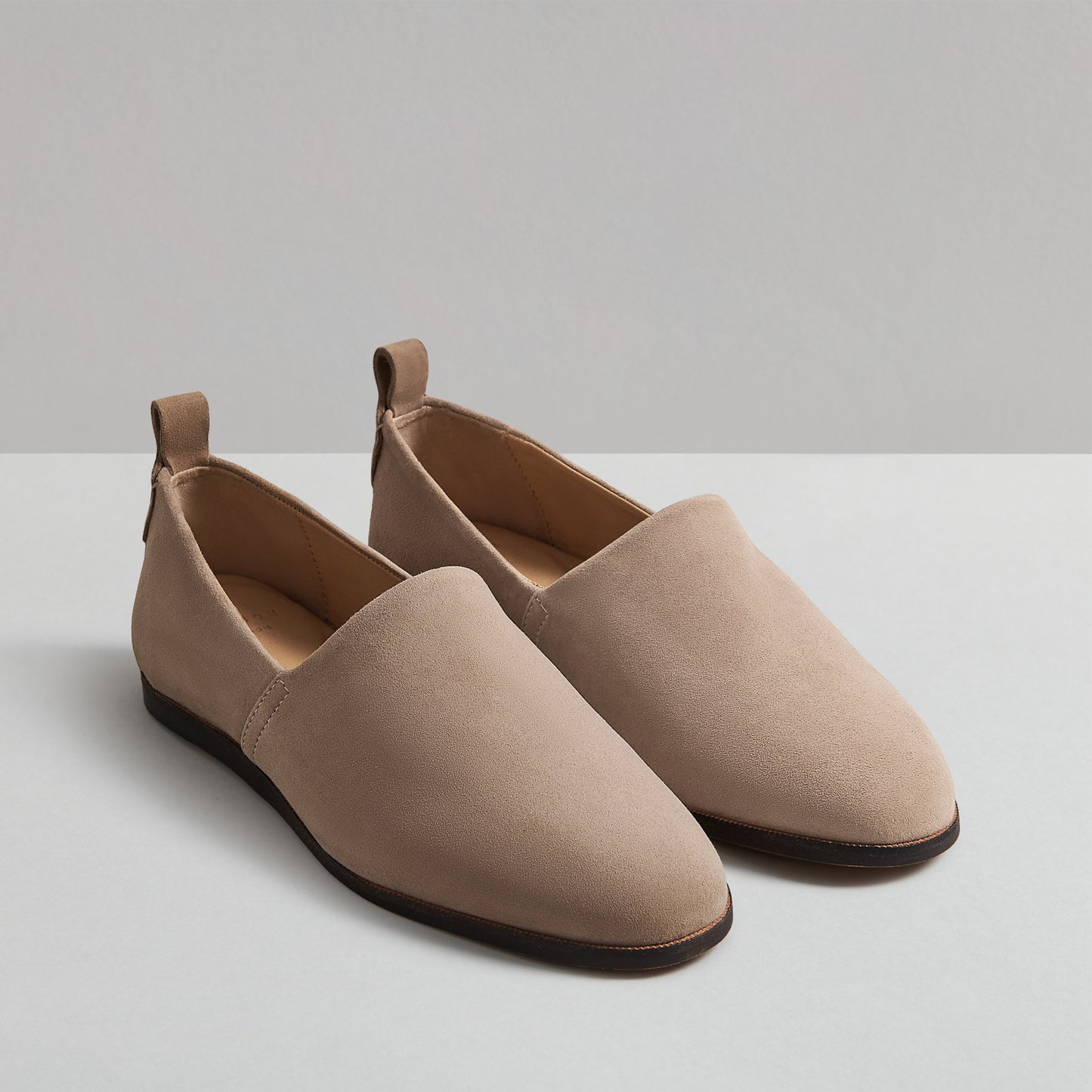 RIGBY TAUPE SUEDE LOAFER