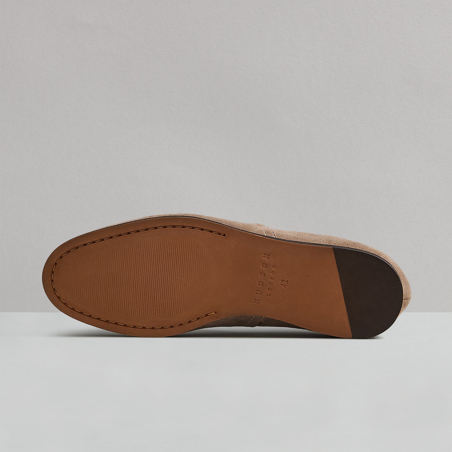 RIGBY MENS TAUPE SUEDE LOAFER