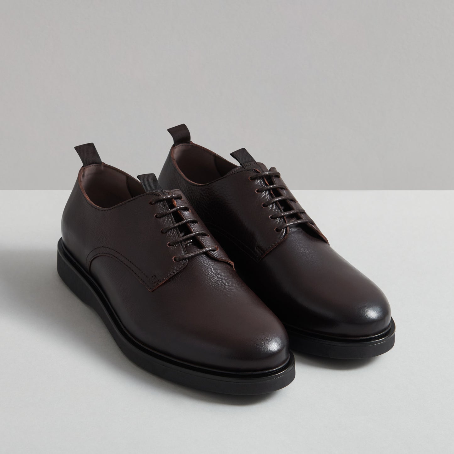 TAYLOR BROWN LEATHER DERBY