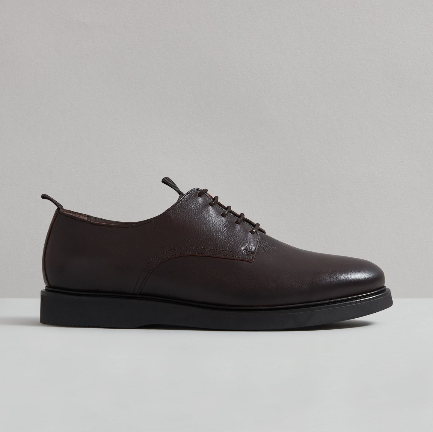 TAYLOR BROWN LEATHER DERBY