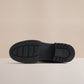 AMBER WOMENS BLACK LEATHER ZIP BOOT