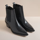 BOA WOMENS BLACK VEG TAN CHELSEA BOOT