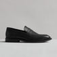 CHALTON MENS BLACK LEATHER LOAFER
