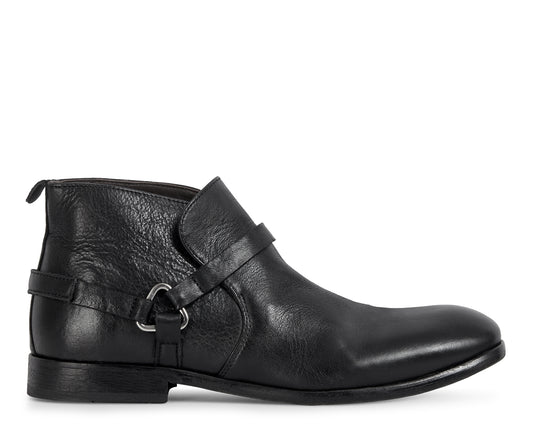 HAGUE BLACK LEATHER BOOT