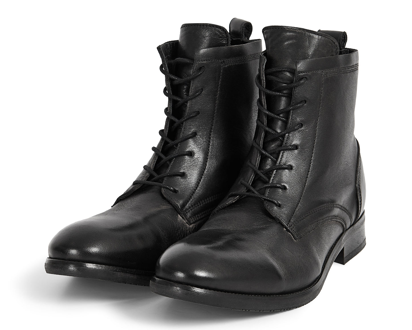 SWATHMORE BLACK LEATHER BOOT