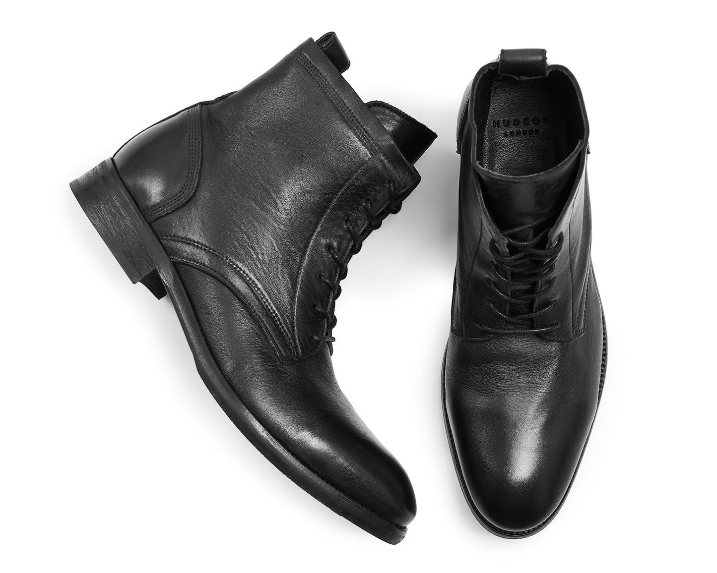 SWATHMORE BLACK LEATHER BOOT