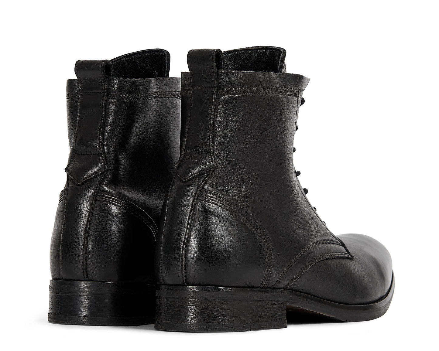 SWATHMORE BLACK LEATHER BOOT