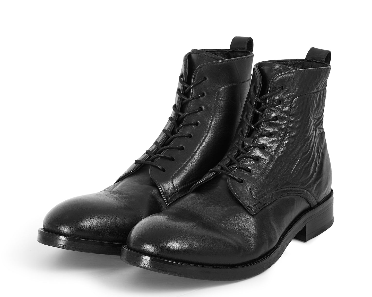 CEDAR BLACK LEATHER BOOT