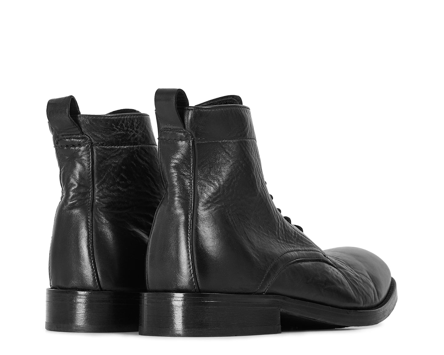 CEDAR BLACK LEATHER BOOT
