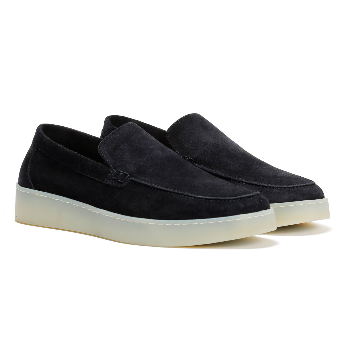 HAWKINS MENS NAVY SUEDE LOAFER