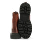STORM WOMENS BROWN WAXY LEATHER BOOTS