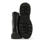 WYNTER WOMENS BLACK WAXY LEATHER BOOTS
