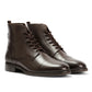 BELLAMY MENS BROWN VEG TAN LEATHER CAP BOOTS