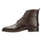 BELLAMY MENS BROWN VEG TAN LEATHER CAP BOOTS