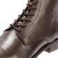 BELLAMY MENS BROWN VEG TAN LEATHER CAP BOOTS