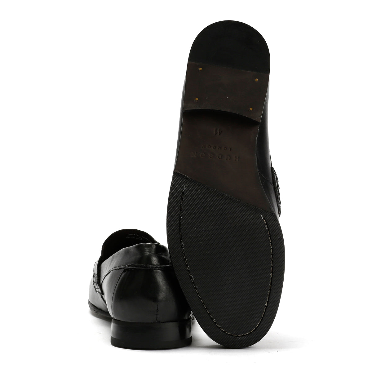 ARGYLE MENS BLACK LEATHER  LOAFER