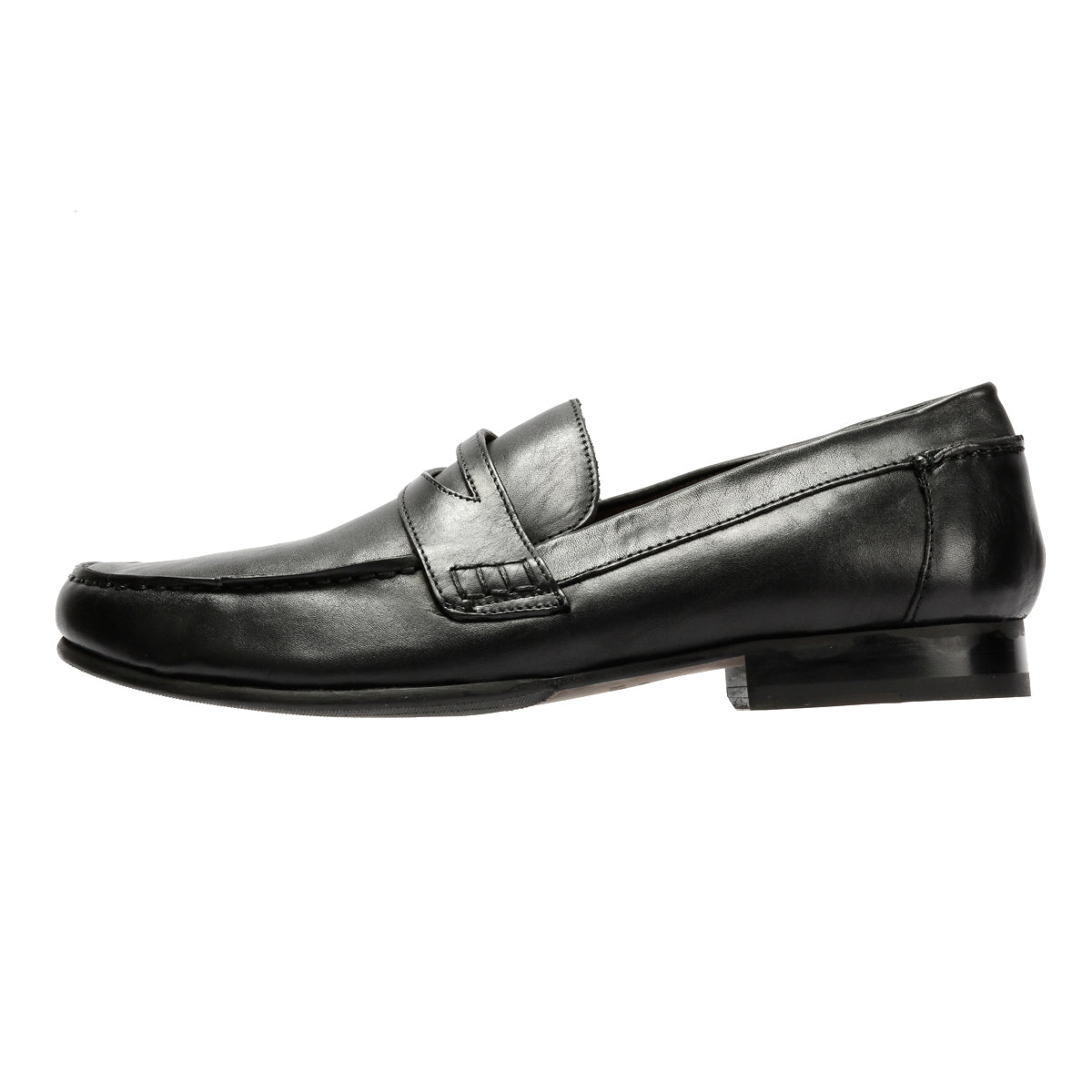 ARGYLE MENS BLACK LEATHER  LOAFER