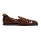FORNELL MENS BROWN LEATHER WEAVE SANDALS