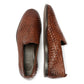 IPANEMA MENS BROWN LEATHER WEAVE SLIP ON