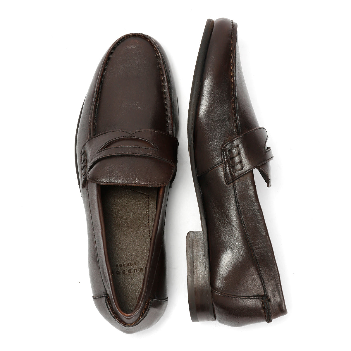 ARGYLE MENS BROWN LEATHER  LOAFER