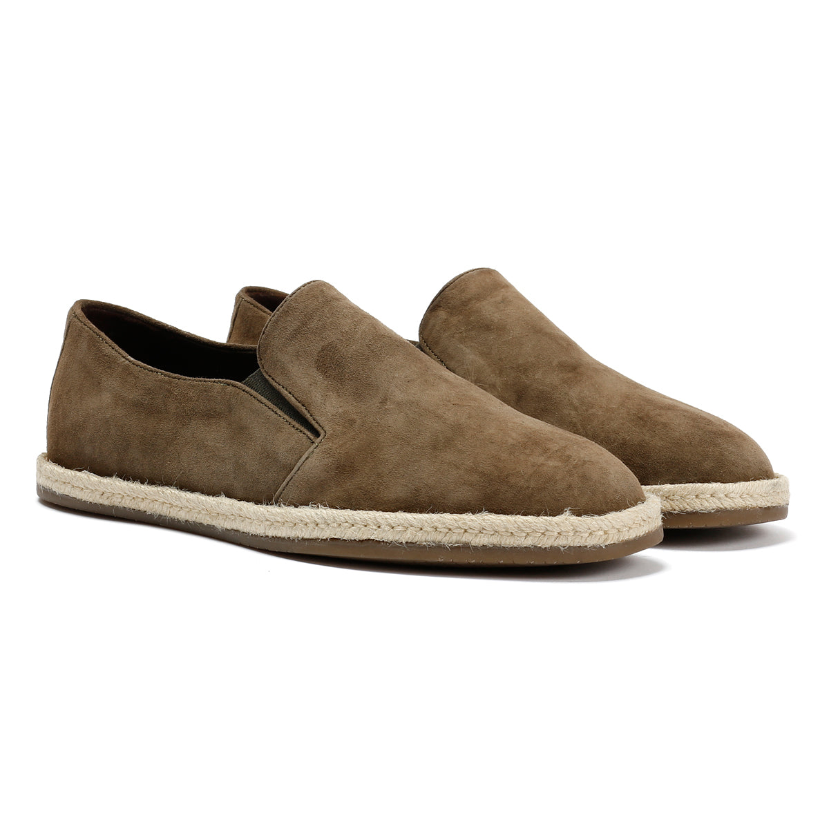 HAVANA MENS KHAKI SUEDE ESPADRILLES