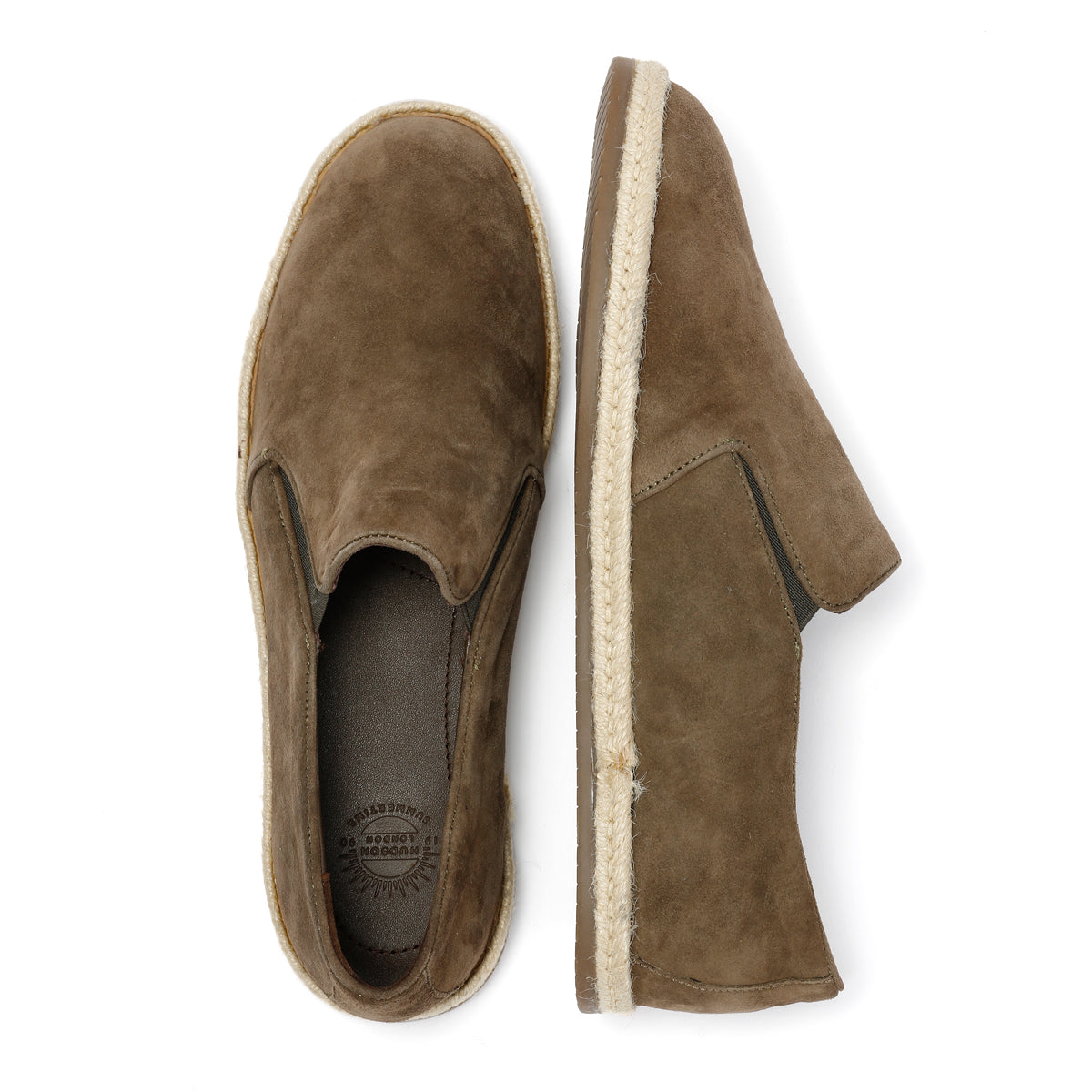 HAVANA MENS KHAKI SUEDE ESPADRILLES