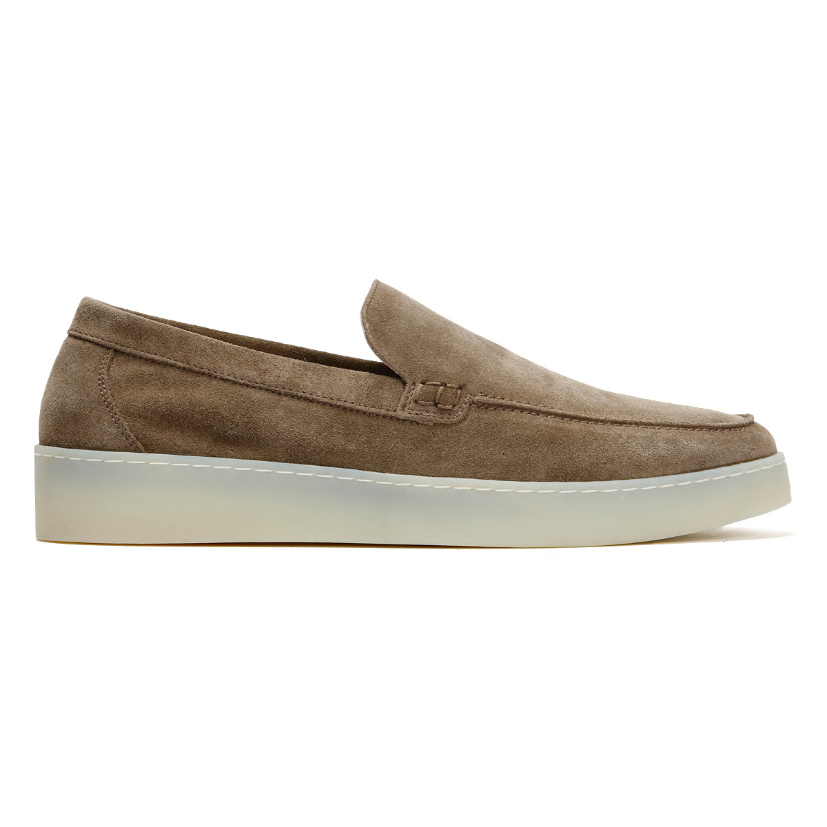 HAWKINS MENS TAUPE SUEDE LOAFER