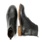LONDON MENS BLACK TUMBLED LEATHER CAP BOOTS