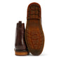 TRUMAN MENS BROWN TUMBLED LEATHER BROGUE BOOTS