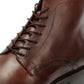 ODIN MENS BROWN WAXY LEATHER DERBY BOOTS