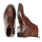 ODIN MENS BROWN WAXY LEATHER DERBY BOOTS