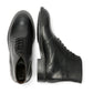 ODIN MENS BLACK WAXY LEATHER DERBY BOOTS