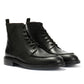 PAYTON 2 MENS BLACK WAXY LEATHER APRON BOOTS