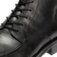 PAYTON 2 MENS BLACK WAXY LEATHER APRON BOOTS