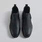 LANGLEY MENS BLACK LEATHER CHELSEA BOOT