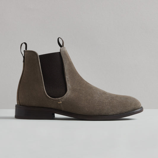 LANGLEY STONE SUEDE CHELSEA BOOT