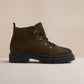 MILLIE WOMENS KHAKI SUEDE HIKER BOOT
