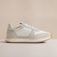 NEKOMAR WOMENS SAND SUEDE TRAINER