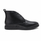 ORIN MENS BLACK WAXY LEATHER CHUKKA BOOTS