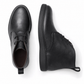 ORIN MENS BLACK WAXY LEATHER CHUKKA BOOTS