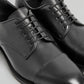 PORTMAN  MENS BLACK LEATHER DERBY