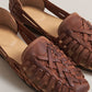 RAFFI WOMENS TAN LEATHER SANDAL